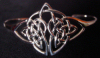 Sterling Silver Celtic Knot Bangle Bracelet Small Image