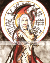 Nene Thomas Witching Hour Ceramic Wall Tile Large Image